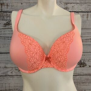 Victoria’s Secret Body by Victoria Perfect Shape Push-Up Bra pink lace 36D